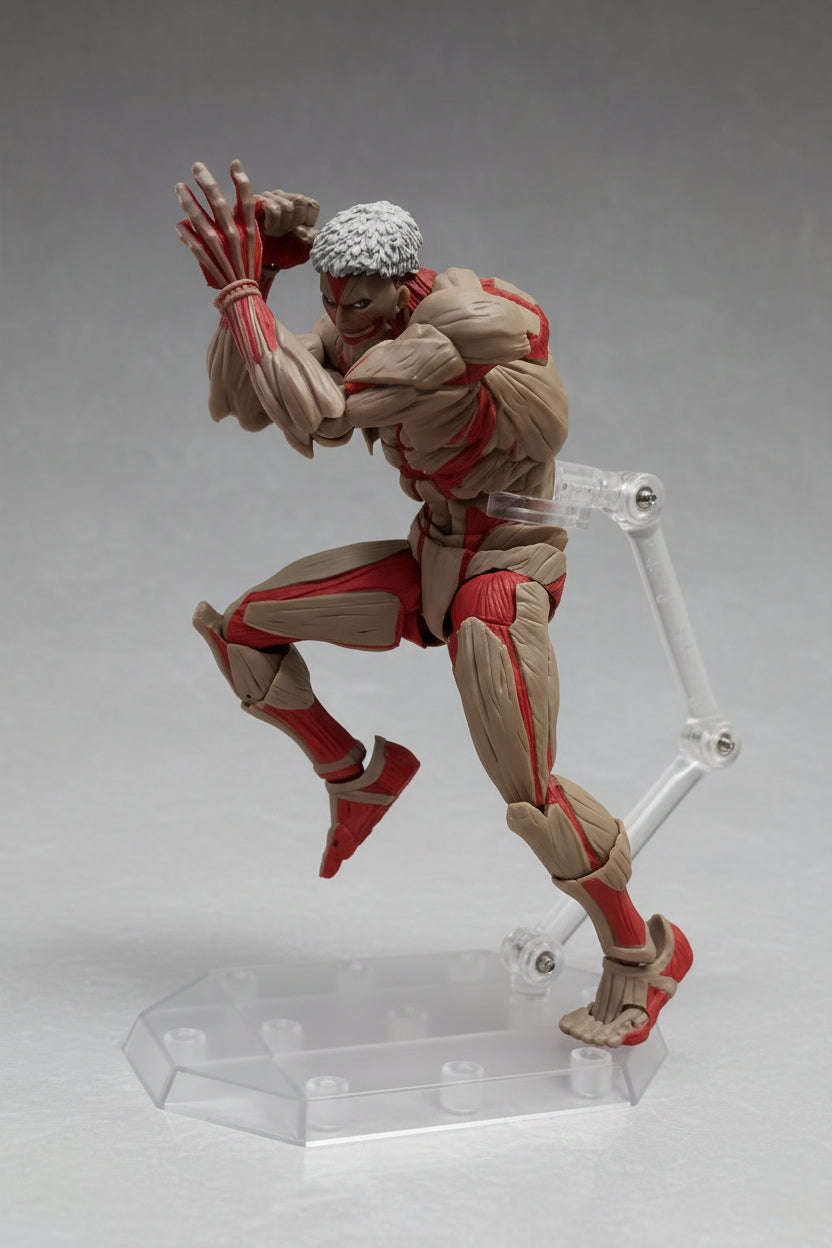 Armored Titan Anime Action Figure, Attack on Titan Anime Figurine Movable Joint Model Toys 17 CM