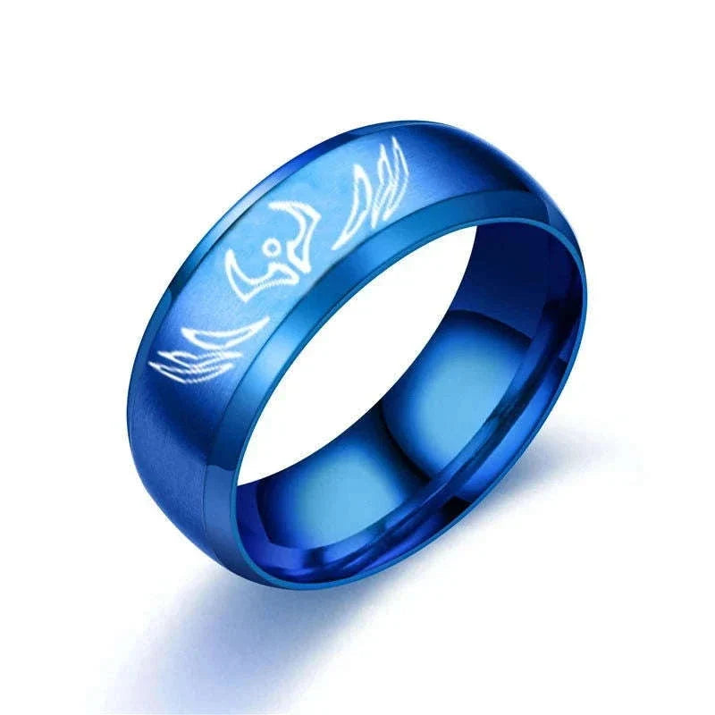Anime Jujutsu Kaisen Ryomen Sukuna Itadori Yuji Ring Cosplay Stainless Steel Ring Jewelry Accessories