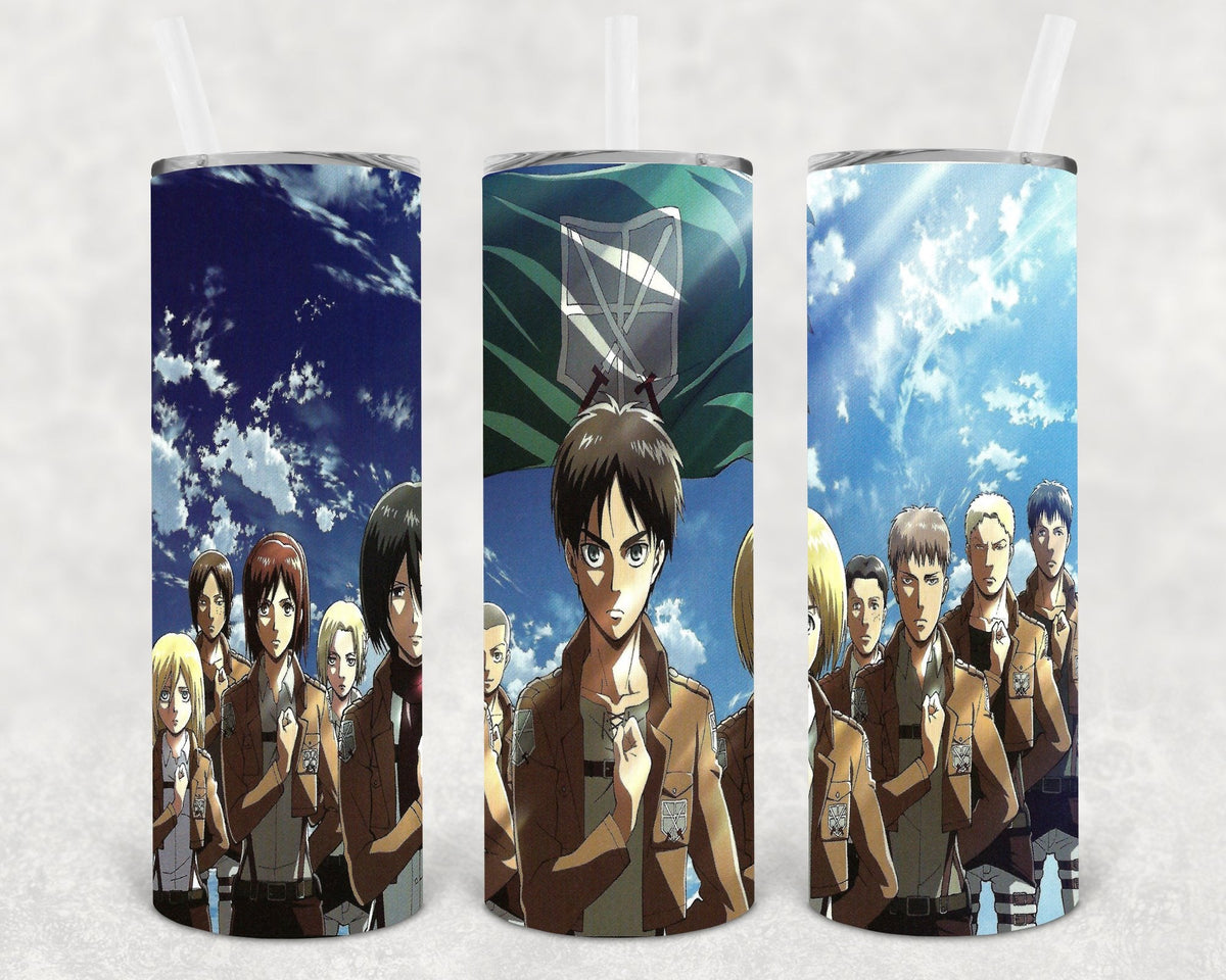 Attack on Titan 20 oz Skinny Tumbler