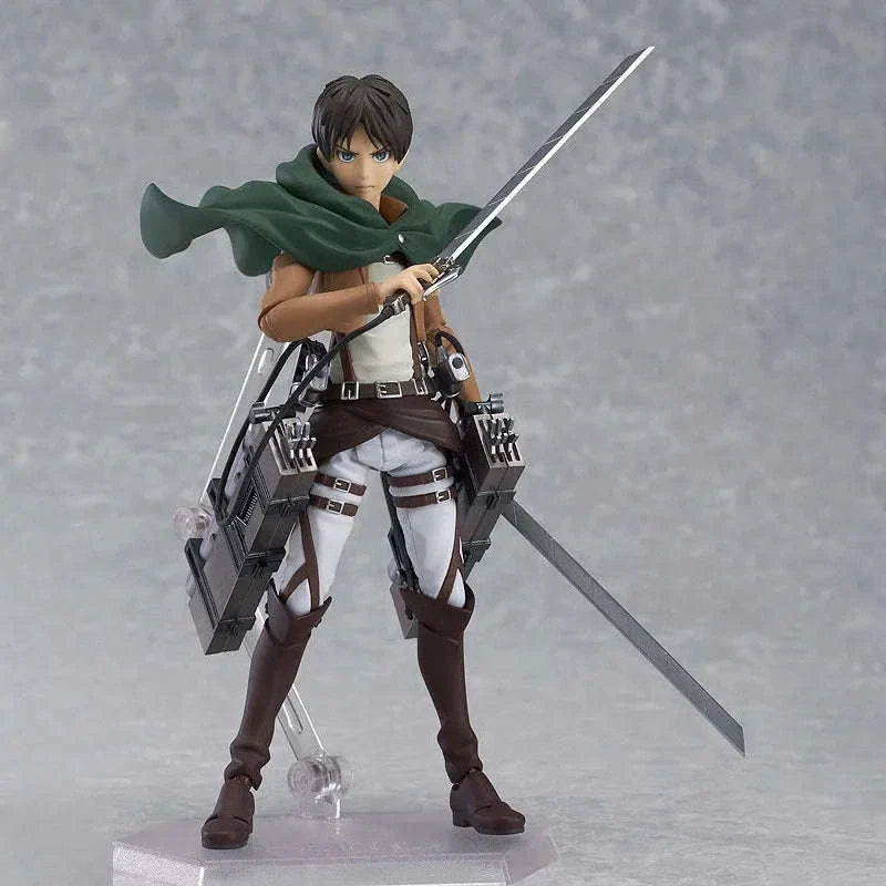 Eren Jaeger Action Figure, Attack On Titan Anime Figurines Holding Sword Detachable 17 CM