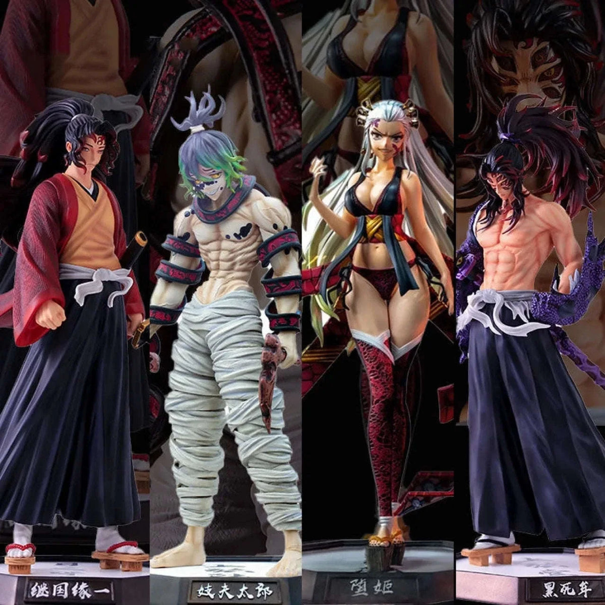 Demon Slayer Figurines, Hashiras and Twelve Kizuki Anime PVC Action Figurines