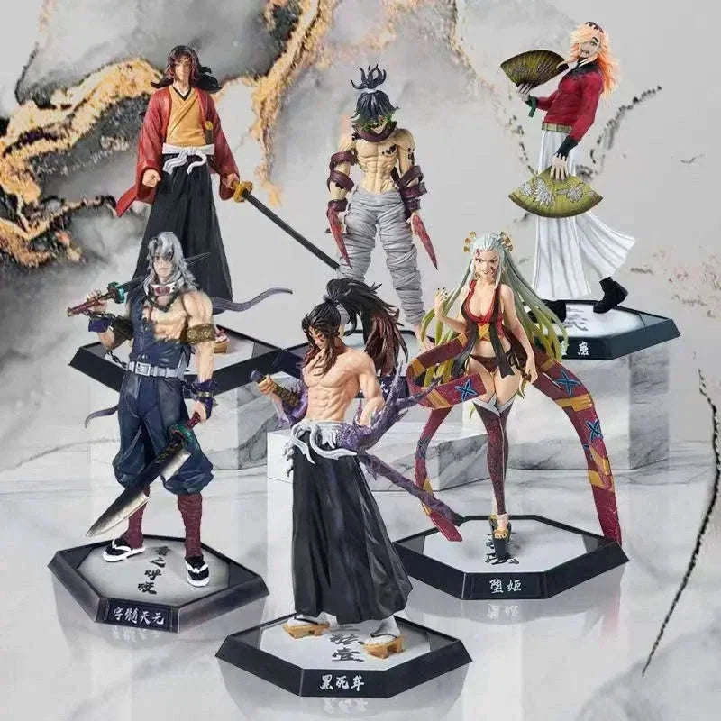 Demon Slayer Figurines, Hashiras and Twelve Kizuki Anime PVC Action Figurines
