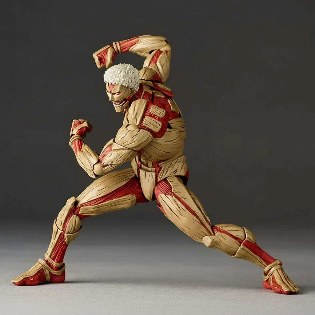 Armored Titan Anime Action Figure, Attack on Titan Anime Figurine Movable Joint Model Toys 17 CM