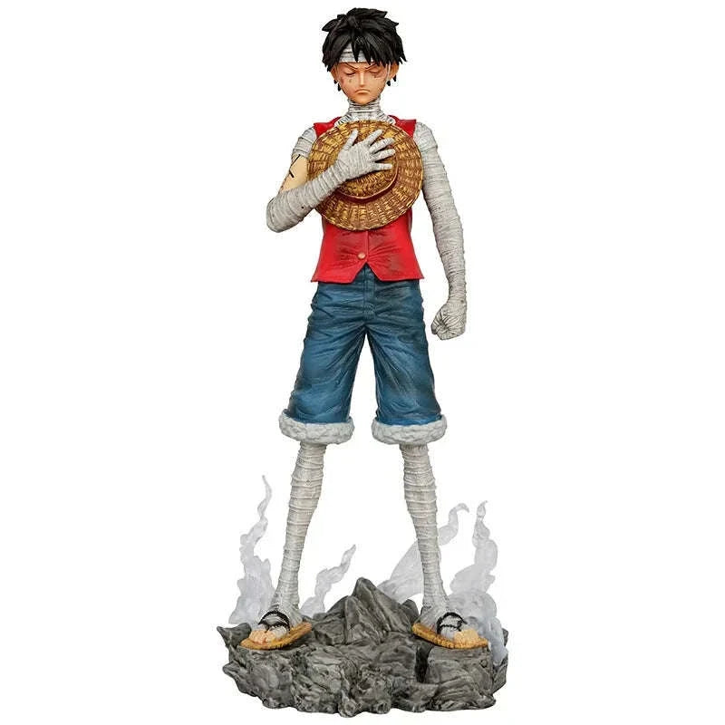 In Silent Tribute Monkey D Luffy Anime Figure, One Piece Anime Figurines 26 CM