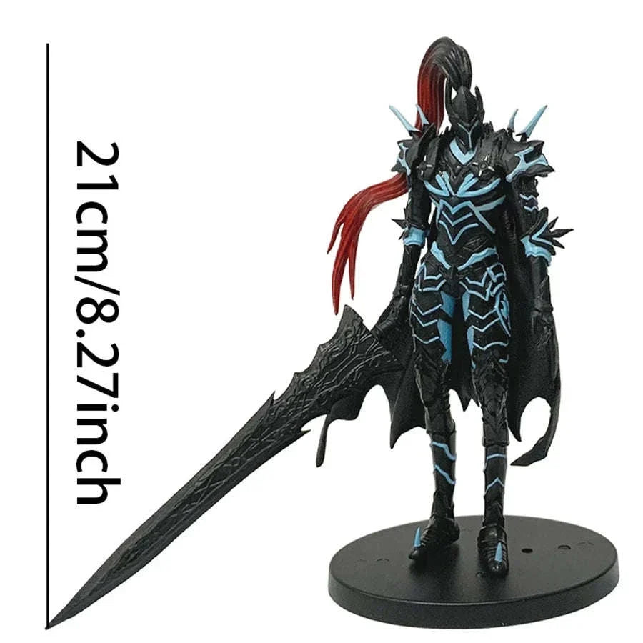 Blood-Red Commande Igris Anime Figurine, Solo Leveling Manwha Figure Sung Jinwoo Action Figure 21 CM
