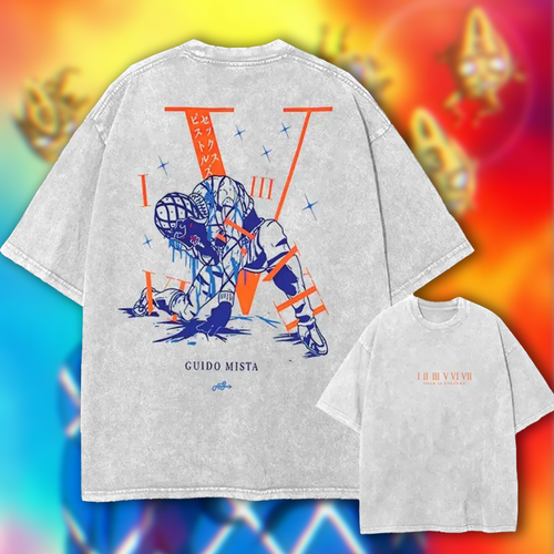 "JOJO'S BIZARRE ADVENTURE" GUIDO MISTA Anime T-Shirt